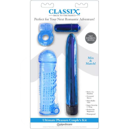 CLASSIX - ULTIMATE PLEASURE COUPLES KIT AZUL