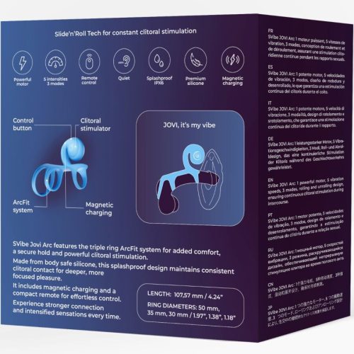 CSIGA HANGULAT - JOVI ARC COUPLE RING TÁVIRÁNYÍTÓ KÉK