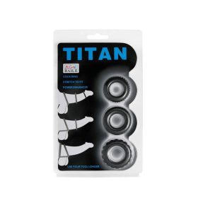 Titan 3 în 1 Inele din silicon negre