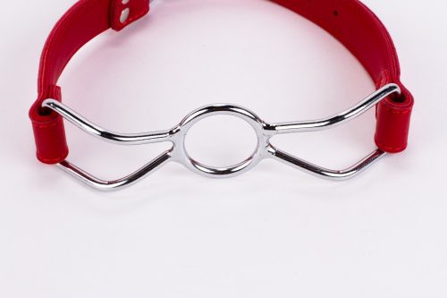 Bluză din piele moale pentru vițel și căptușeală din piele de miel cu mușcătură din oțel inoxidabil roșie