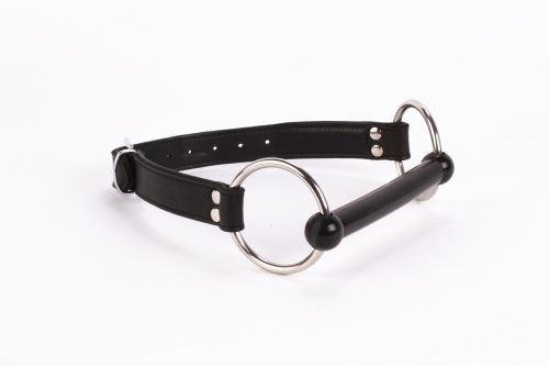 Bluză din piele moale pentru gambă și căptușeală din piele de miel cu mușcătură din silicon neagră