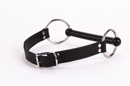 Bluză din piele moale pentru gambă și căptușeală din piele de miel cu mușcătură din silicon neagră