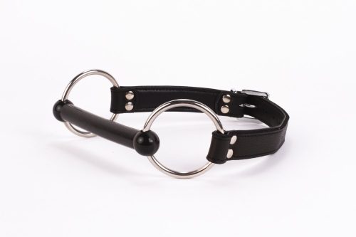 Bluză din piele moale pentru gambă și căptușeală din piele de miel cu mușcătură din silicon neagră