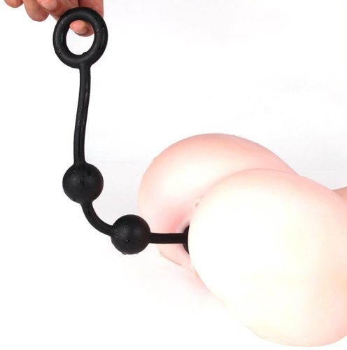 Quarty S – prémium szilikon anál golyók 30 cm hosszúságban