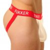 Fukker Jockstrap – stílusos fehér-piros férfi fehérnemű