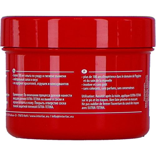 Eutra Tetina – prémium tejelválasztó kenőanyag 250 ml