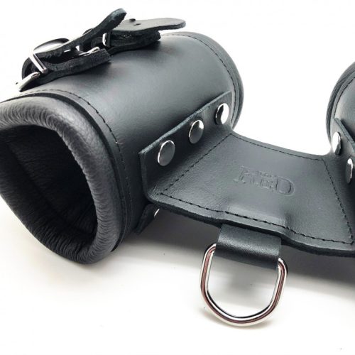 Prémium dupla bőr bilincs - érzéki kötözéshez