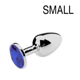 Jewel plug Blue – stílusos anális kiegészítő 6x2,7 cm