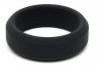 Silicone Cockring – puha, 18 mm-es férfi gyűrű, fekete