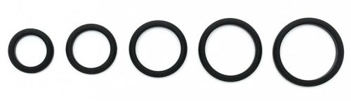 Silicone Cockring – puha, 18 mm-es férfi gyűrű, fekete