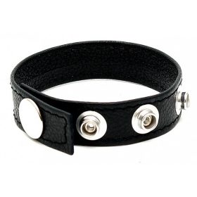   Luxe bőr péniszgyűrű 4 patenttal – elegáns és tartós