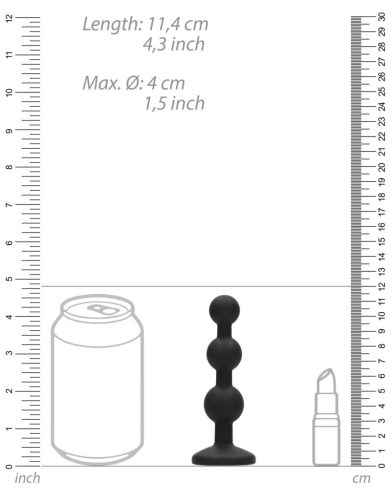 Bijou Beaded – ékszerhatású anális plug 9,5 x 2,5 cm