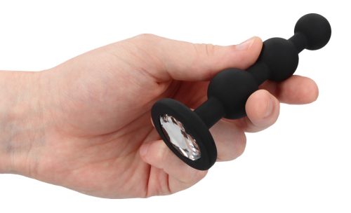 Bijou Beaded – ékszerhatású anális plug 9,5 x 2,5 cm