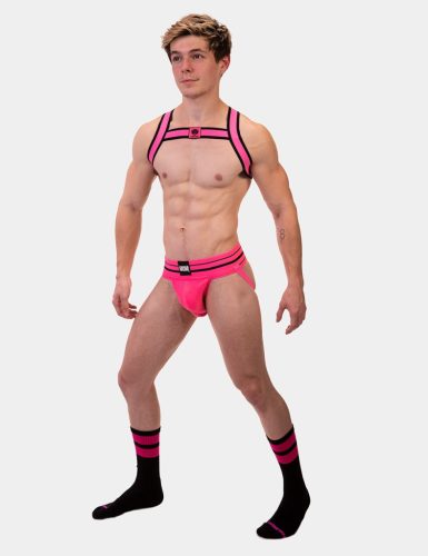 Fekete-Fluoreszkáló Rózsaszín Edzőzokni