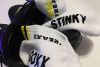 Stinky Soxx – fehér-sárga prémium zokni