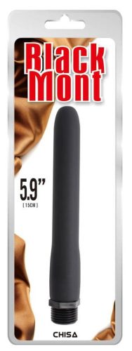 Mont – szilikon zuhanyfej fekete 15 x 2 cm