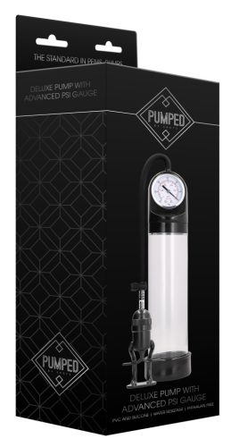 Prémium péniszpumpa – fejlett mérővel 21 x 6 cm
