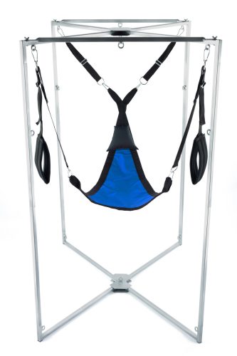 Kit Sling – kék-fekete háromszög szövet vibrátor tartóval