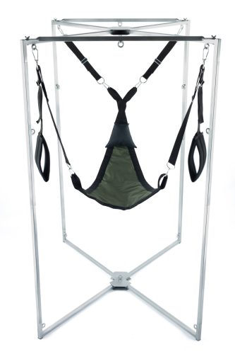 Kit Sling Tissu Triangle – elegáns fekete-homok sling beállítással