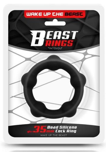 Silicone Cockring – elegáns fekete péniszgyűrű 35mm