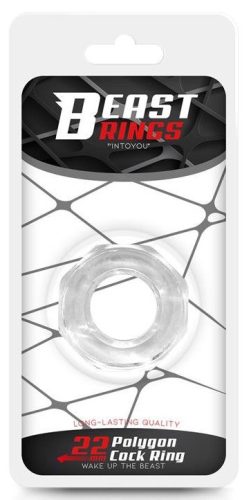 Soft Cockring Polygon – átlátszó, prémium péniszgyűrű