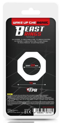 Soft Cockring Polygon – átlátszó, prémium péniszgyűrű