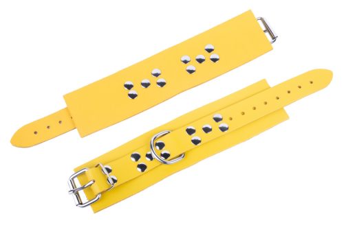 ULTRA – clemă de mână pentru încheietura mâinii din piele galbenă premium