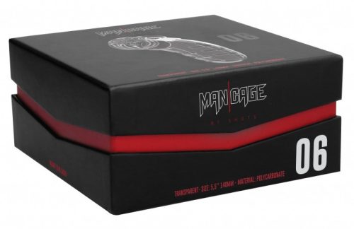 ManCage 06 – átlátszó férfi szüzességi ketrec 14 x 4.5 cm