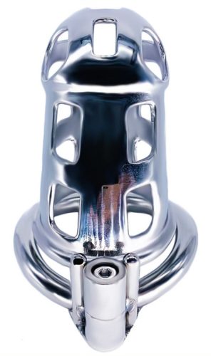 Cobra Steel – prémium fém chastity ketrec 10 x 3.7 cm