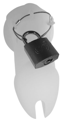 Bran – prémium szilikon kikötöző ketrec lila 9 x 3 cm