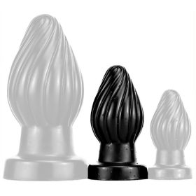 Spiral Plug M – prémium spirális anális izgató, fekete