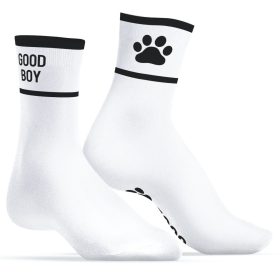 Good Boy Socks – stílusos, fehér-fekete zoknik