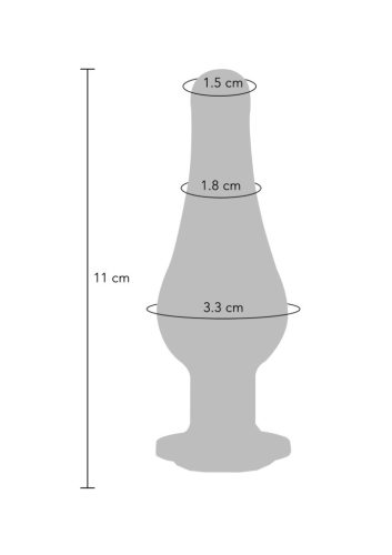 Diamond Bum M – prémium anyagú anális kényeztető 10 cm