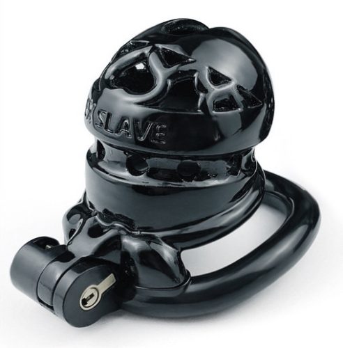 Sex Slave M – fekete férfi ginccsukló 6,5 x 3,5 cm
