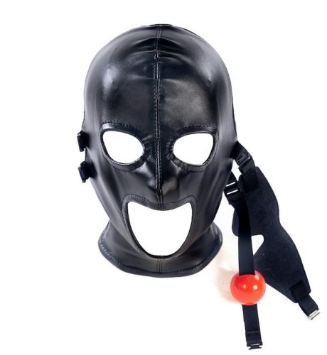 Prémium SM maszk gagszal – stílusos felnőtt játék