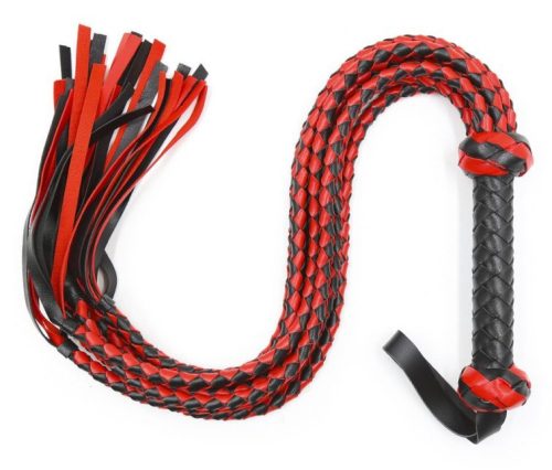 Tigress Long Swift – 78 cm-es érzéki vibrátor fekete-pirosban