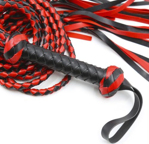 Tigress Long Swift – 78 cm-es érzéki vibrátor fekete-pirosban