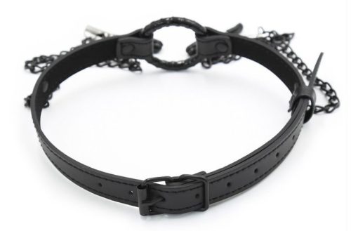 Gag Nip Ring – stílusos mellbimbó feszítő fekete színben