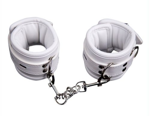 Cuff Bomb – fehér bokapántok a szenvedélyes játékhoz