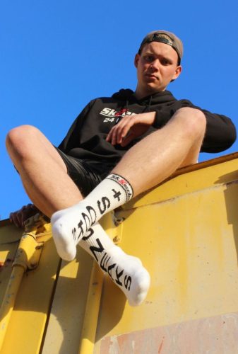 SNEAKS SOCKS Sk8erboy – stílusos fehér sportzokni