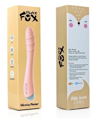 Vibro G-Pont Fox – érzéki vibrátor, rózsaszín 14 cm
