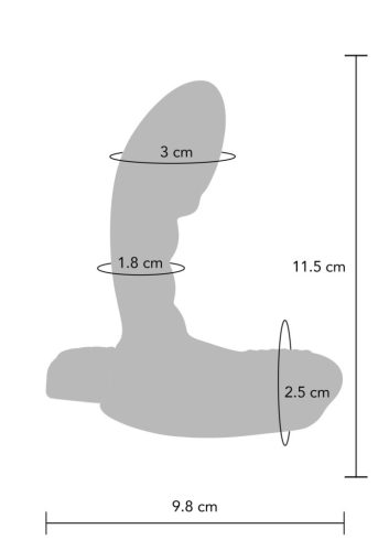 Heroic P-Spot – vibráló prosztata dildó 8x3 cm