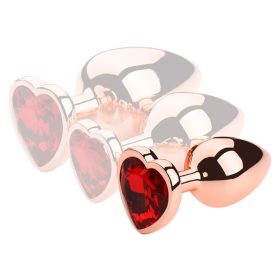 Bijou – prémium arany szív alakú anális dugó (S)