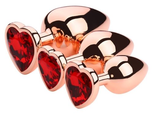 Bijou – prémium piros szív formájú anális dugó