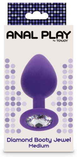 Bijou Diamond – prémium anális dugó M, lila