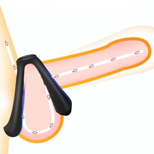 Soft Duo – puha dupla péniszgyűrű 40 mm fekete