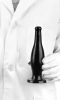Prémium Plug Bottle S – fekete anális izgató 16 cm