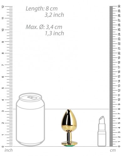Bijou – arany-zöld korong alakú anális izgató