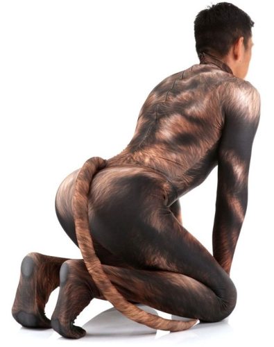 Farkas jelmez - barna prémium overall