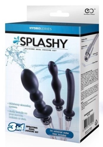 Complete Hydro Splashy – vízálló intim masszázs készlet 3 fúvókával
